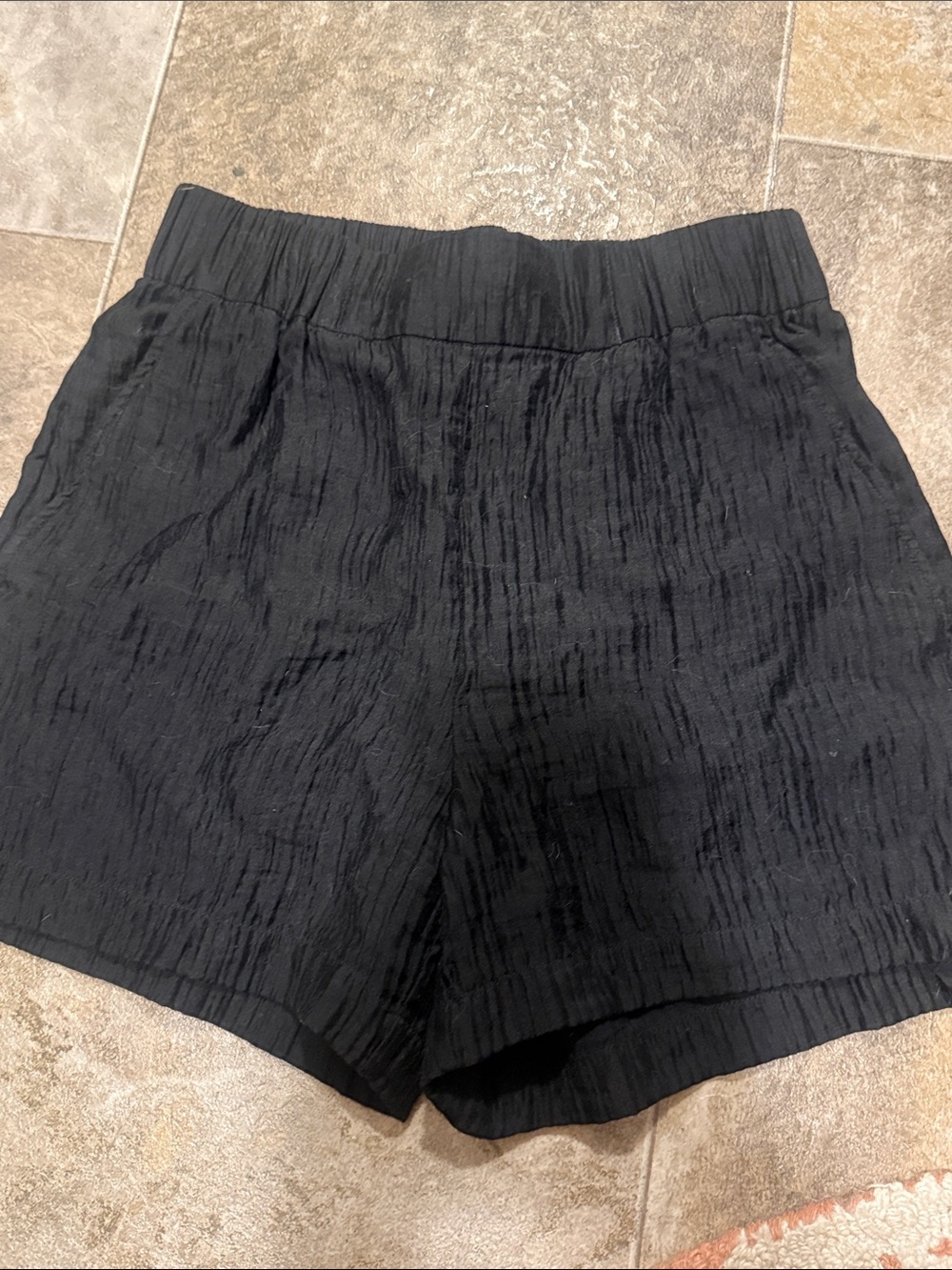 Anine Bing Black Koa Shorts